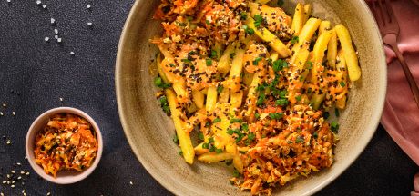 AVIKO Super Crunch Kimchi, furikake va chives bilan original kartoshka
