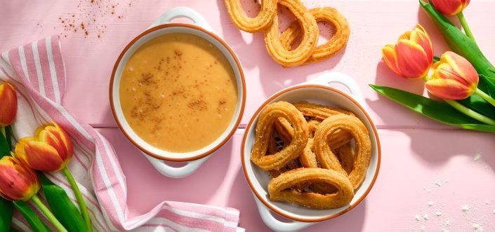 AVIKO Churros dulce de leche doljinli (dolchinli karamel sousi)
