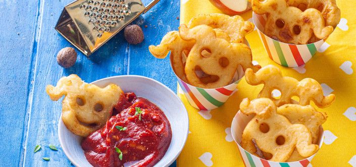 AVIKO Pom' Patati uy qurilishi ketchup bilan